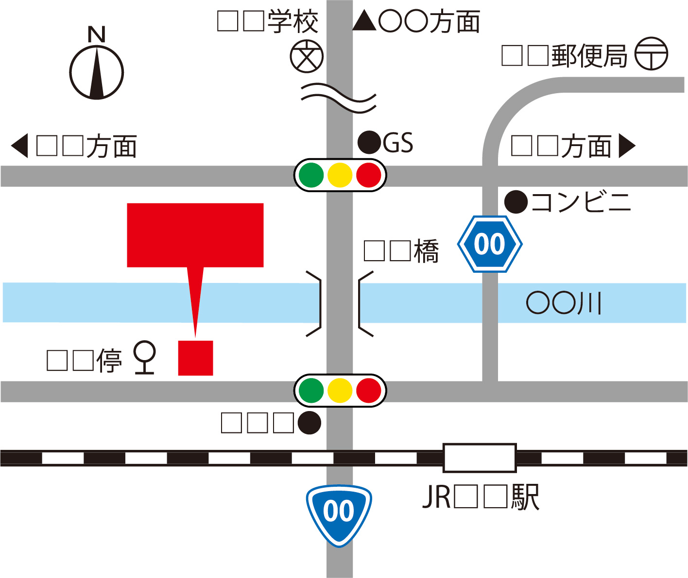 施設へのアクセスマップ