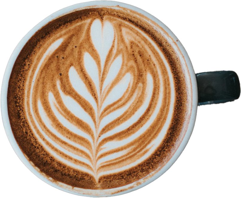 ラテアートのコーヒー