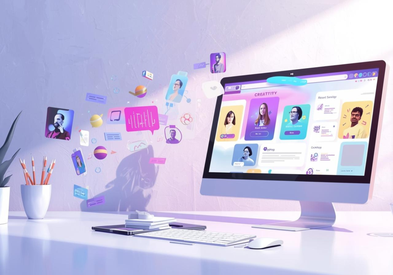 LP制作のデザイン作業イメージ